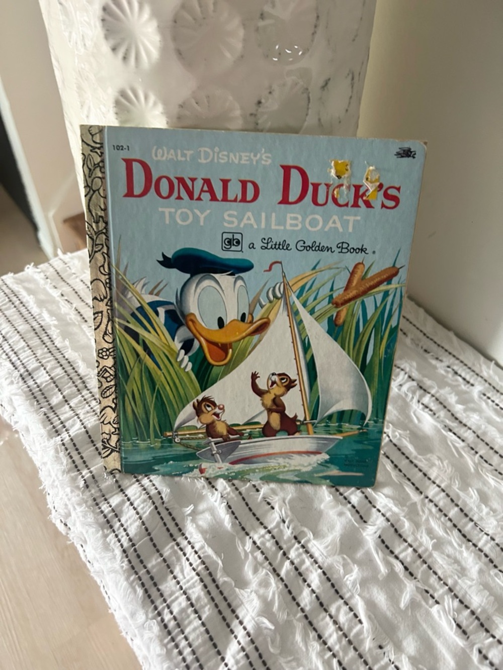 Vintage 1979 Walt Disney Donald Duck's Toy Sailboat Little Golden Book